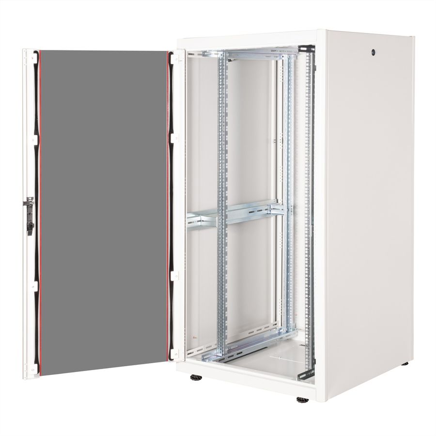 ROLINE 19-Zoll Netzwerkschrank Basic 32 HE, 800x800 BxT Glastür grau
