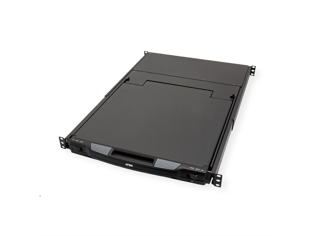 ATEN CL1308N KVM-Switch, 48cm TFT, VGA, PS/2-USB, 8 Port, DE-Layout