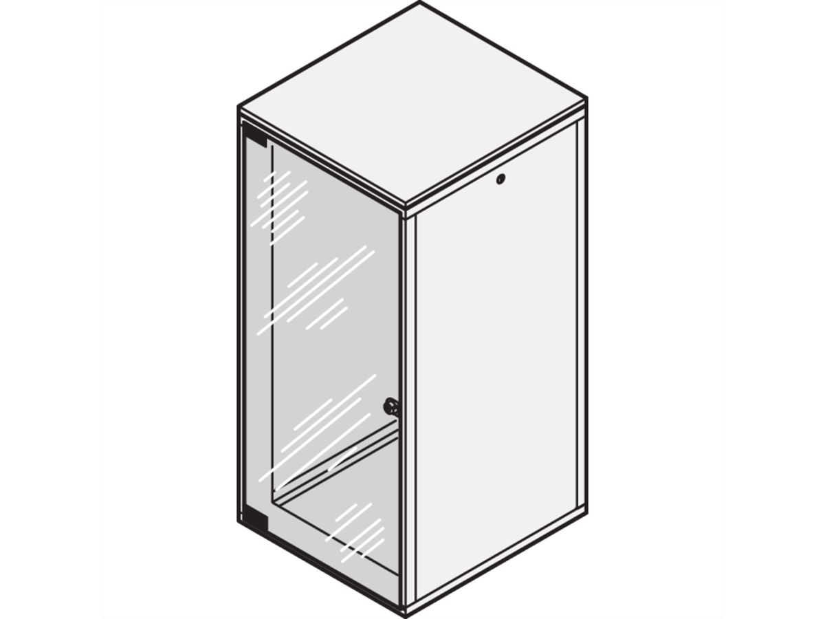 SCHROFF Glastür, 120°-Öffnungswinkel - SEKURIT-TUER 38HE 553B