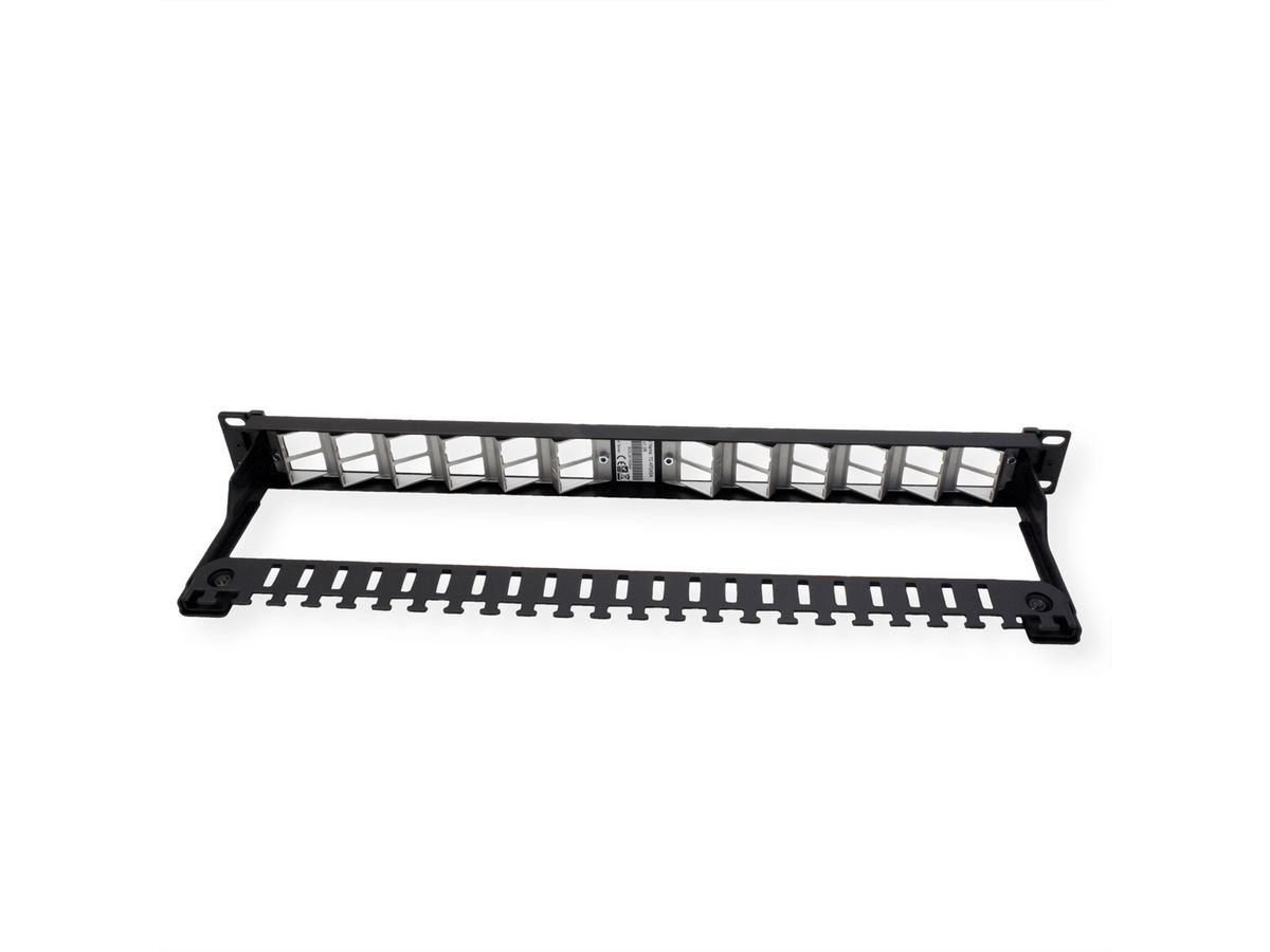 TRENDnet TC-KP24SA 24 Port Patch Panel, für Keystones, gewinkelt 1U