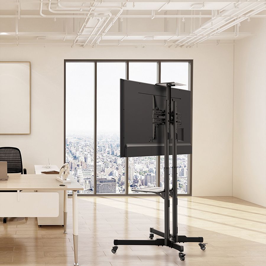 VALUE LCD-/TV-Rollständer, 37-70 Zoll, bis 50 kg, schwarz