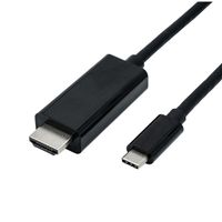 ROLINE USB Typ C - HDMI Adapterkabel, ST/ST, 2 m