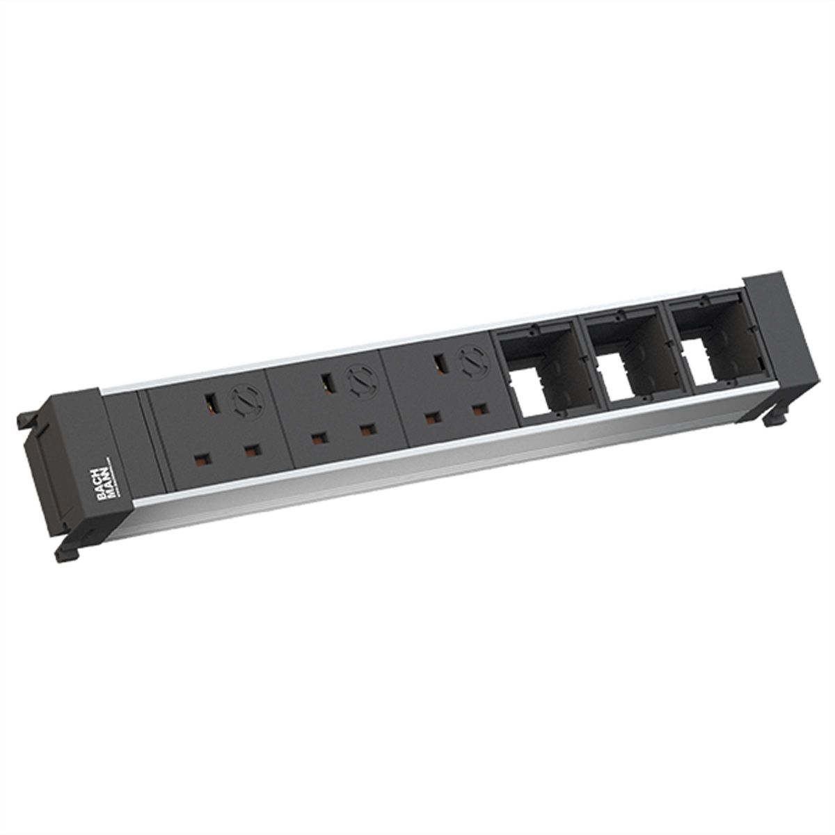 BACHMANN POWER FRAME 3xUK 90° 3,15A 3xCM, Strom 0,2m GST18 United Kingdom