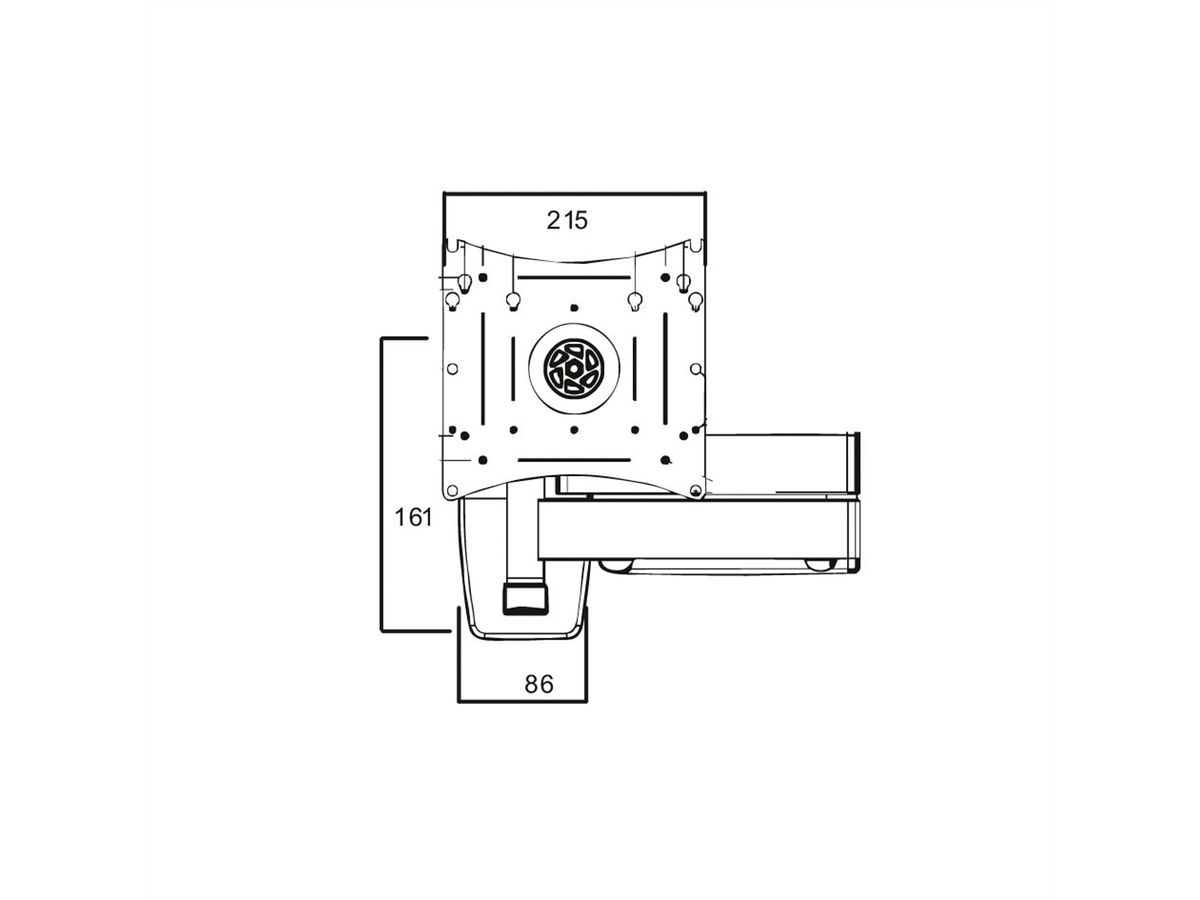 ROLINE LCD/TV-Wandhalterung, Extralang, 5 Drehpunkte