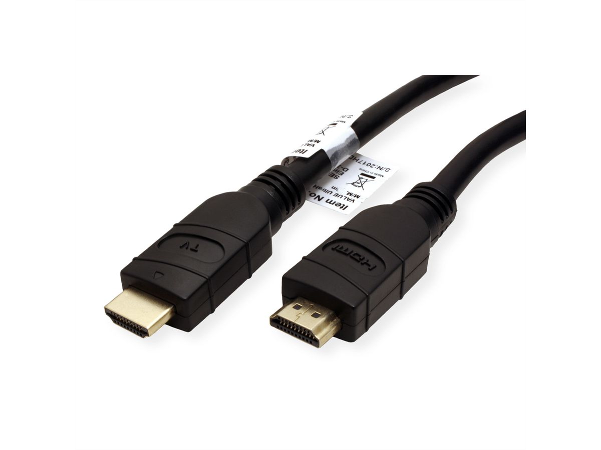 VALUE 4K UHD HDMI Kabel mit Repeater, 25 m