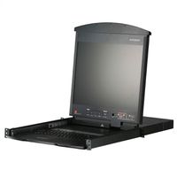 ATEN KL1516AN KVM-Switch, 48cm TFT, VGA, PS/2-USB über Kat 5, 16 Port, DE-Layout