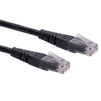 ROLINE Patchkabel Cat.6 (Class E) UTP, schwarz, 5 m