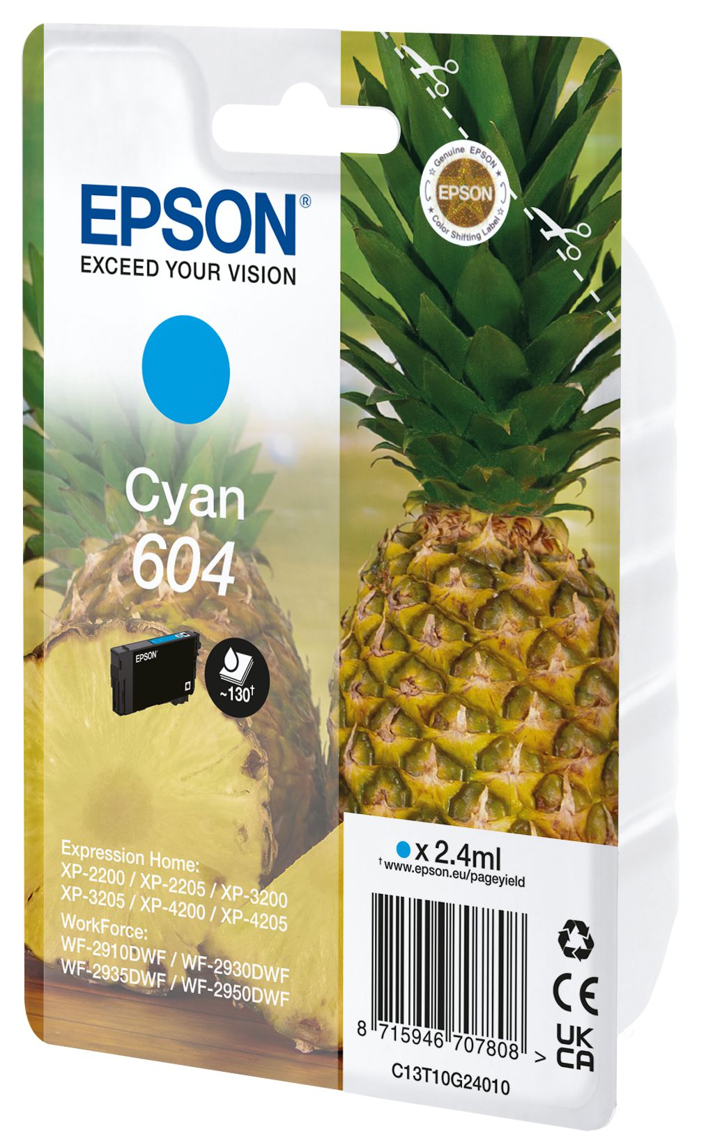 Epson 604 Druckerpatrone 1 Stück(e) Original Standardertrag Cyan