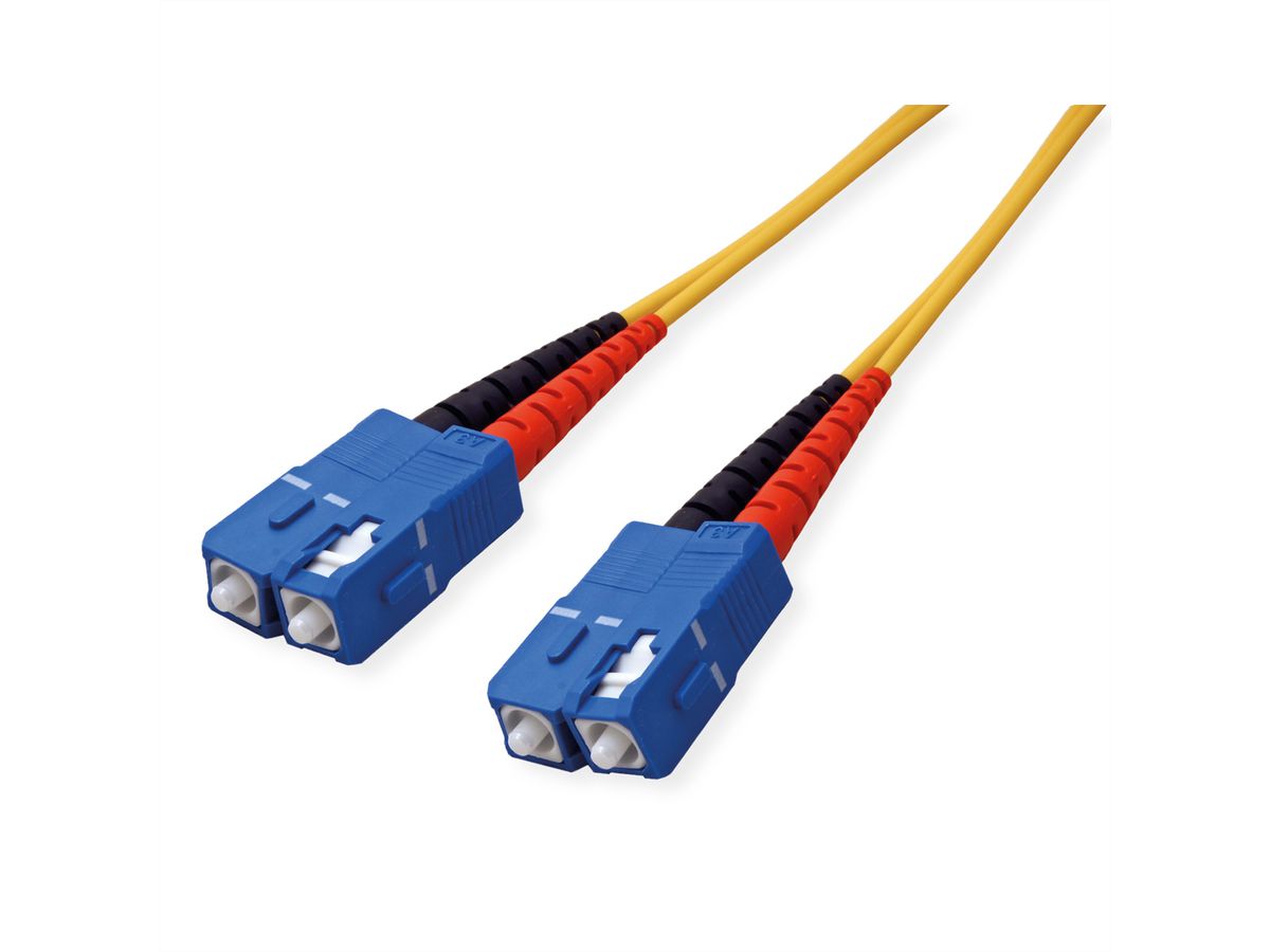 Quality LWL-Kabel Single Mode E9/125µm OS2, SC/SC, gelb, 3 m