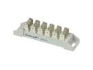 SCHROFF Stromschiene, 4-polig für Flachstecker 6,3 x 0,8 mm - ANSCHLUSSVERVIELFACHER 4X6P.
