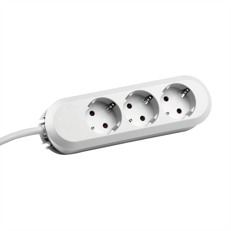 BACHMANN SMART Steckdosenleiste 3x Schutzkontakt, weiß, 3 m