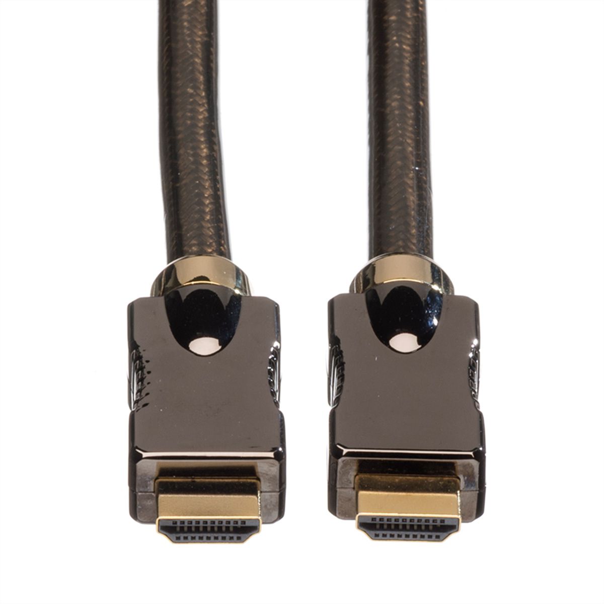 ROLINE 4K HDMI Ultra HD Kabel mit Ethernet, ST/ST, schwarz, 3 m