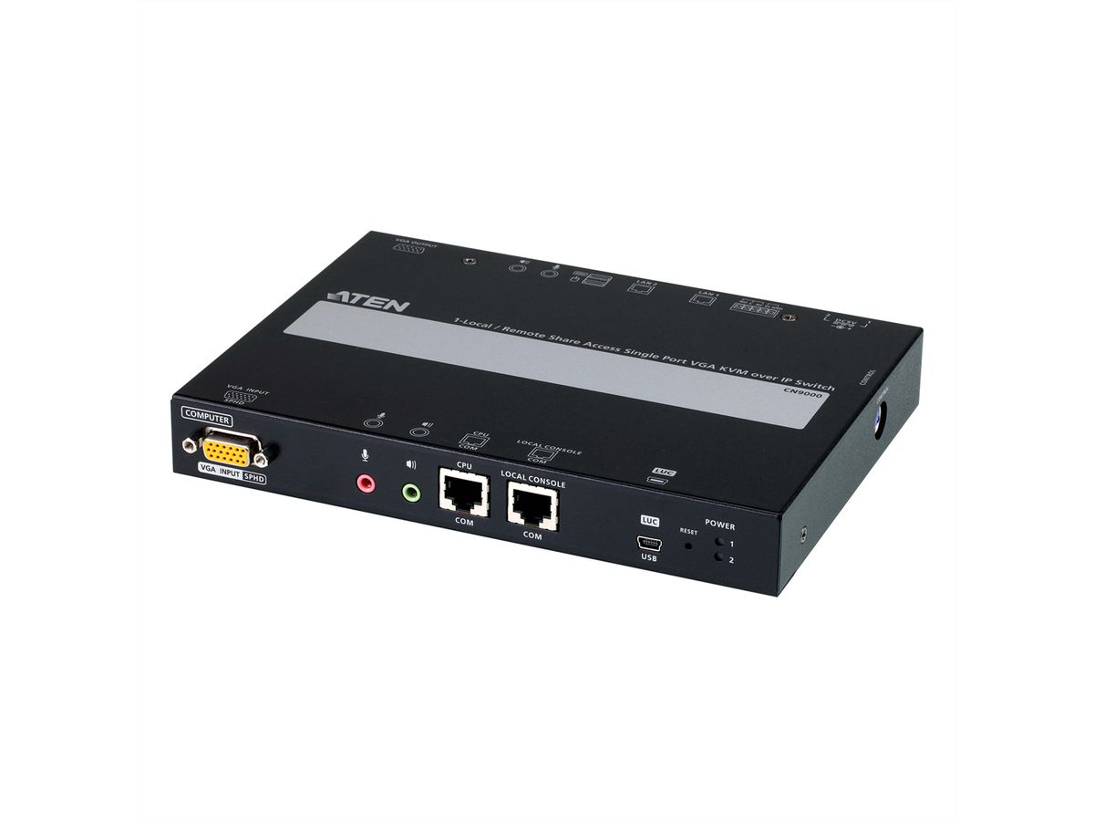 ATEN CN9000 1-Local-Remote Share Access Einzelport VGA KVM over IP Switch