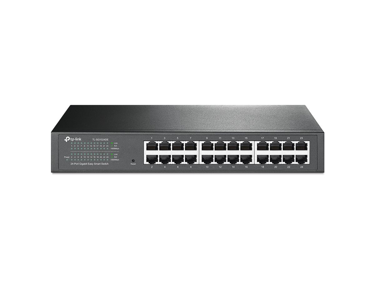 TP-Link TL-SG1024DE Netzwerk-Switch Managed L2 Gigabit Ethernet (10/100/1000) Schwarz