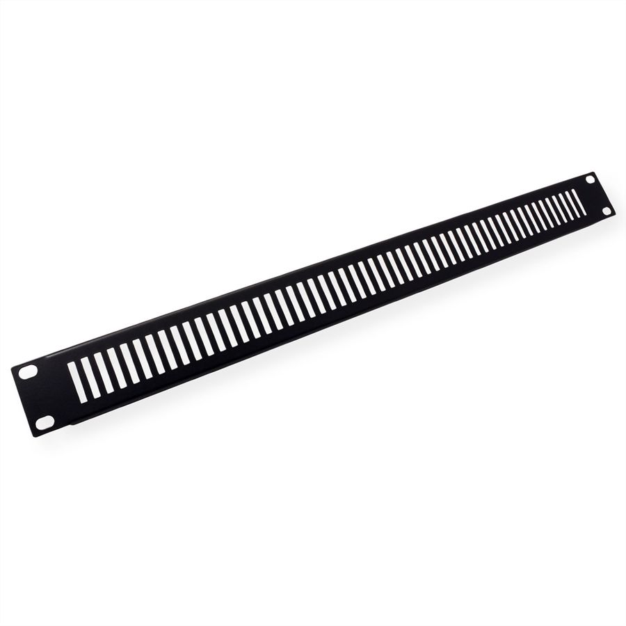 VALUE 19-Zoll-Belüftungs-Frontplatte 1 HE, schwarz