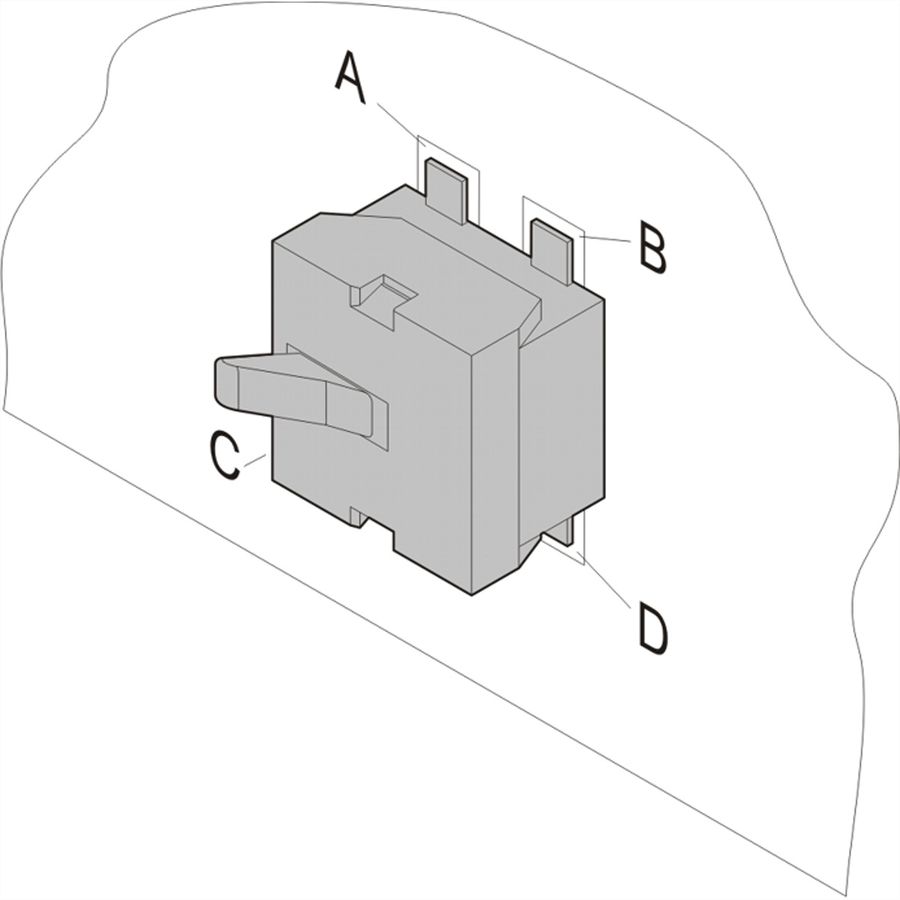 SCHROFF Mikroschalter für AdvancedMC-Modul (Schliesser) - MIKROSCHALTER AMC-MODUL 10ST