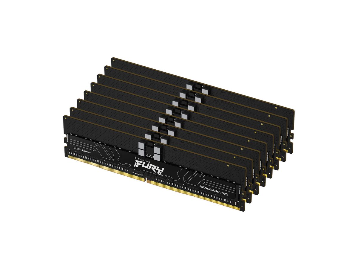 Kingston Technology FURY 128GB 6000MT/s DDR5 ECC Reg CL32 DIMM (8er-Kit) Renegade Pro XMP