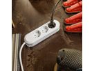 BACHMANN SMART Steckdosenleiste 3x Schutzkontakt, weiß, 3 m