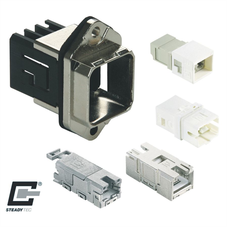 METZ CONNECT Industry IP67 V14 Einbaubuchse, Normbefestigung