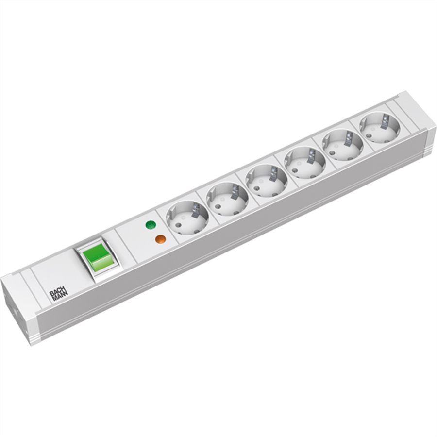 BACHMANN 19" PDU PVC 6xCEE7/3 Schalter