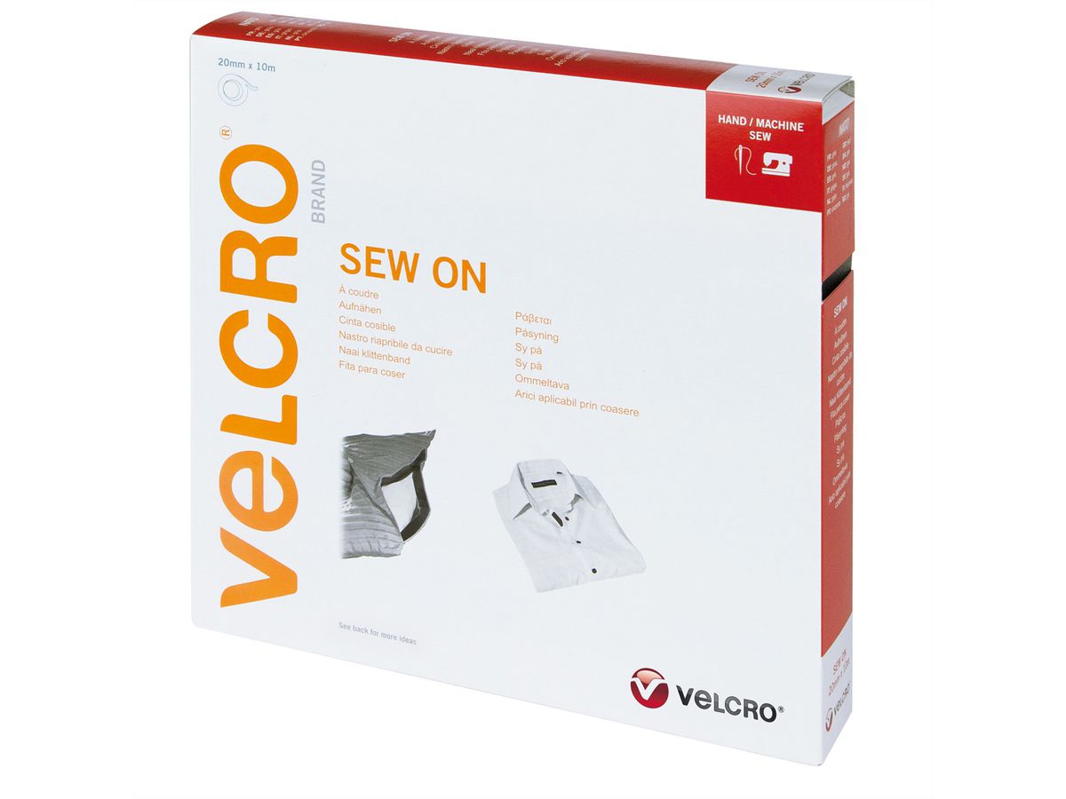 VELCRO® Klettband zum Aufnähen, Haken & Flausch 20mm x 10m Nato (640)