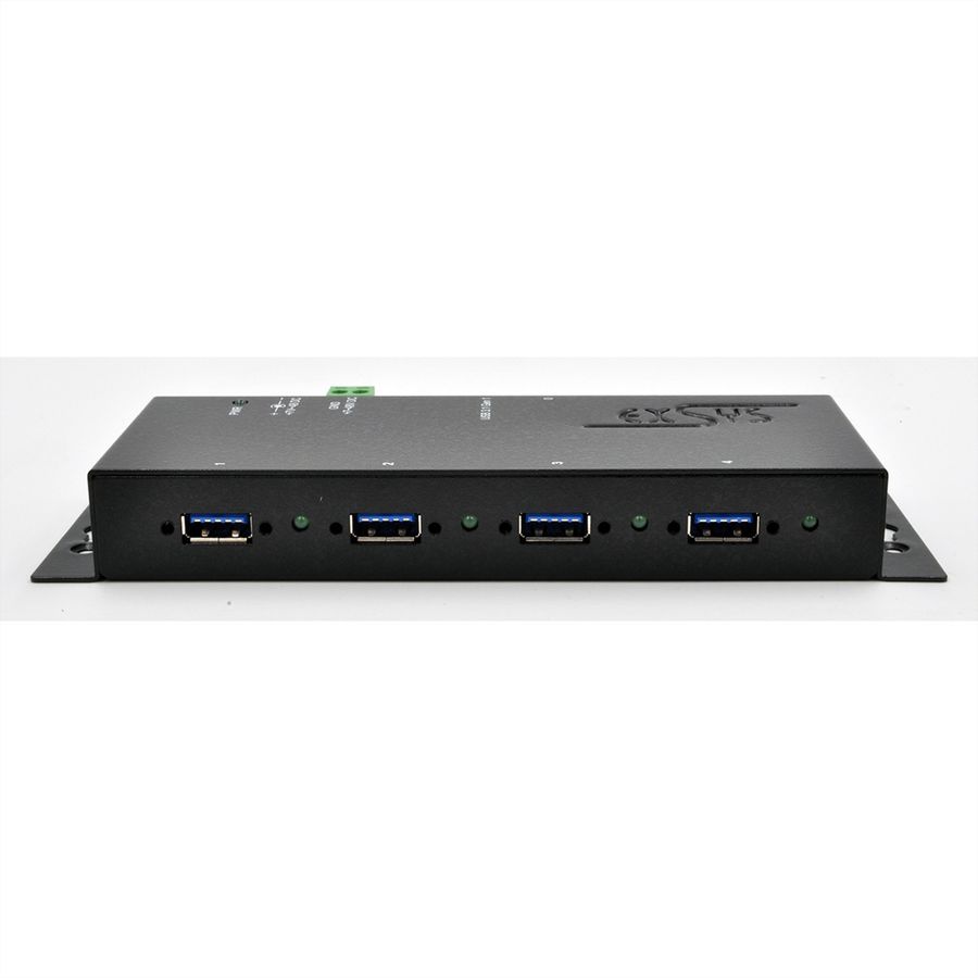 EXSYS EX-1183HMVS-2 4 Ports USB 3.2 Gen1 Metall HUB mit 15KV ESD Überspannungs-Schutz