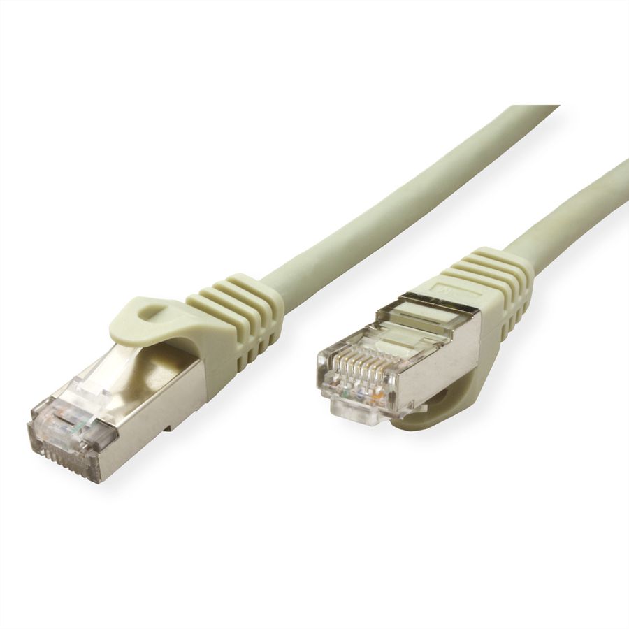 VALUE Patchkabel Cat.6A (Class EA) S/FTP (PiMF), Massivdraht, LSOH, grau, 70 m