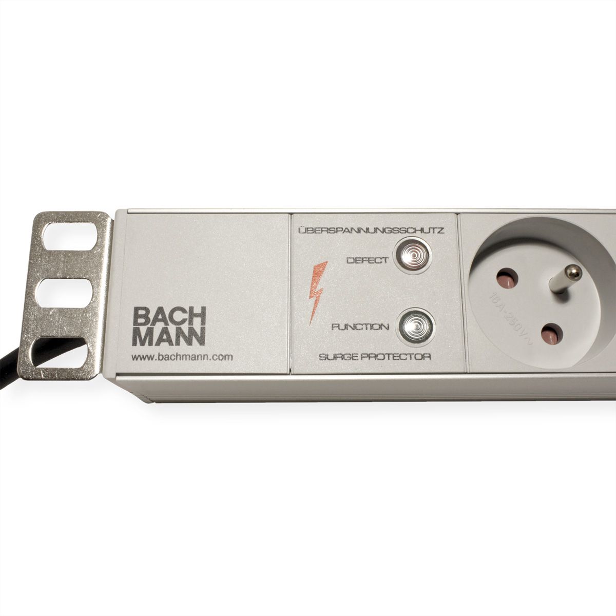 BACHMANN 19"-Steckdosenleiste 1HE 8xUTE 1xSPD