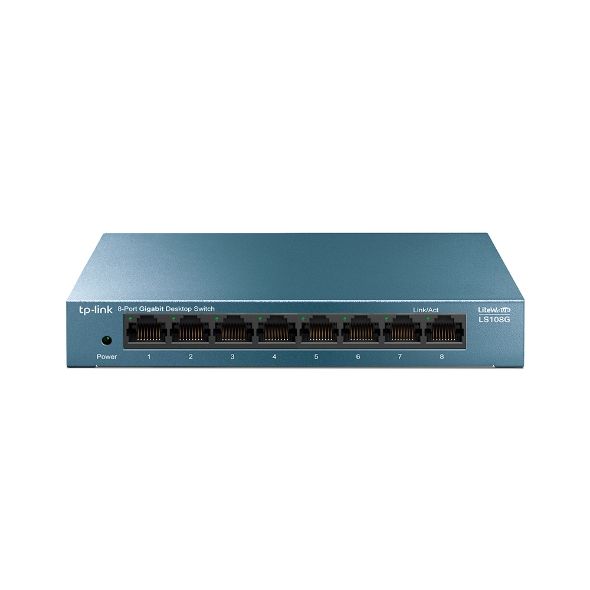 TP-LINK LS108G Netzwerk-Switch Unmanaged Gigabit Ethernet (10/100/1000) Blau