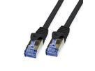 VALUE Outdoor Patchkabel Kat.6A (Class EA) S/FTP (PiMF), Massivdraht, LSOH, schwarz, 30 m