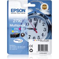 C13T27154010, Multipack, 27XL, Tintenpatrone, cyan, magenta, yellow , für EPSON WorkForce WF-3640DTWF / 3620DWF / 7110DTW / 7610DWF / 7620DTWF