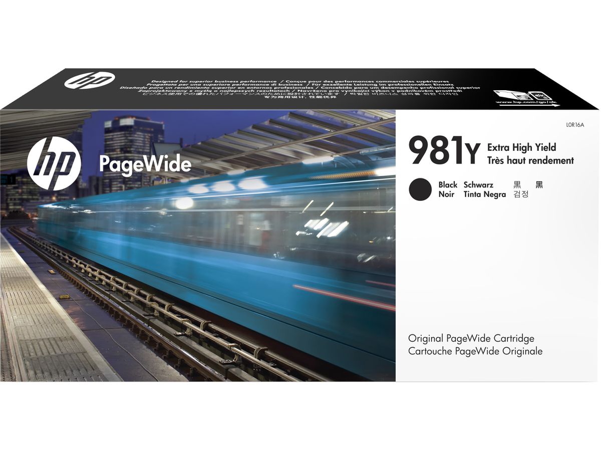 HP 981Y Schwarz Original PageWide Druckerpatrone mit sehr hoher Reichweite