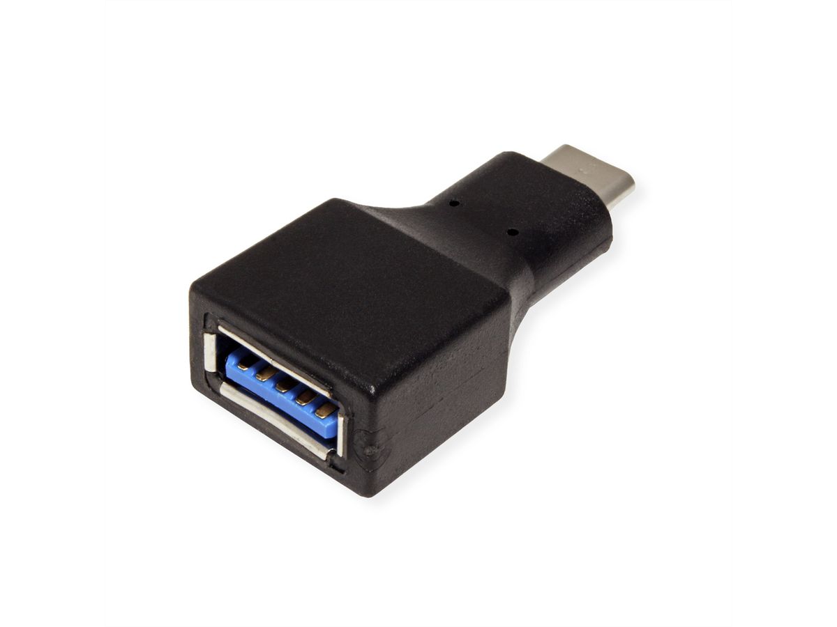 VALUE USB 3.2 Gen 1 Adapter, USB Typ C - A, ST/BU, OTG, schwarz