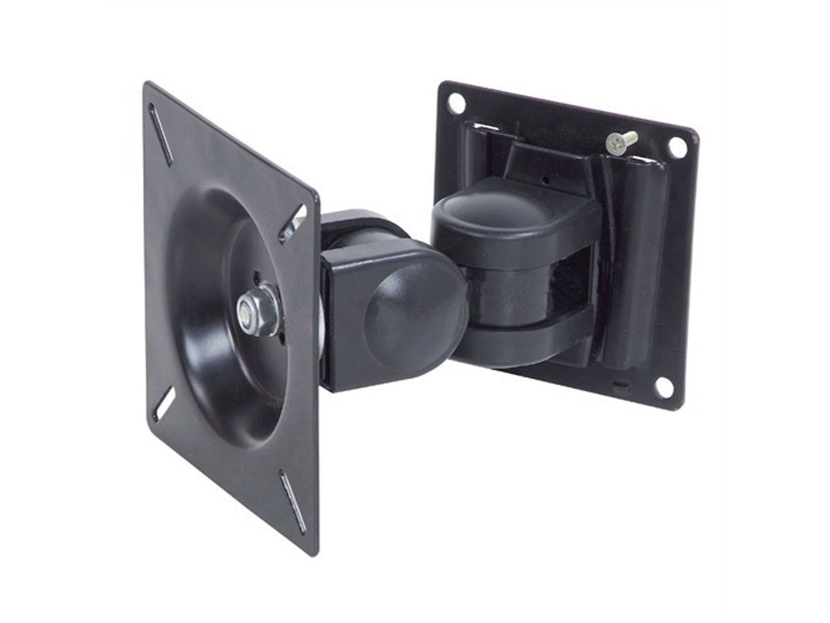 VALUE LCD-Befestigung, Wandmontage, 2 Gelenke, 14-24 Zoll, bis 8 kg, schwarz