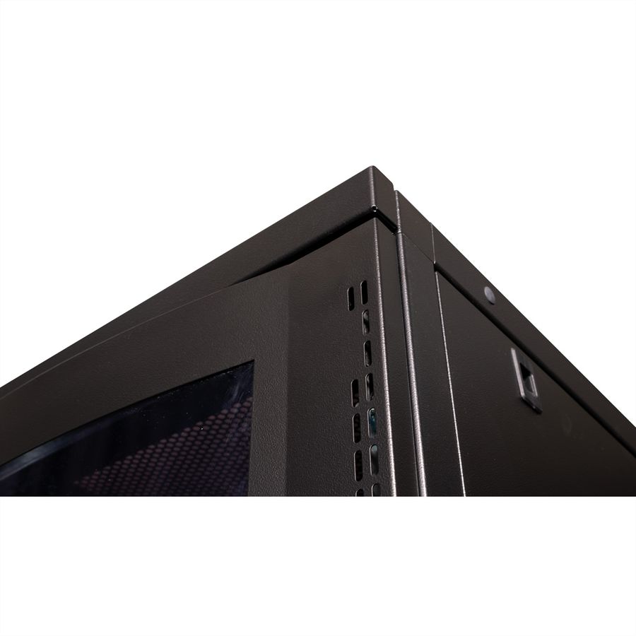 ROLINE 19-Zoll Serverschrank Pro 26 HE, 600x1000 BxT schwarz Plexiglas