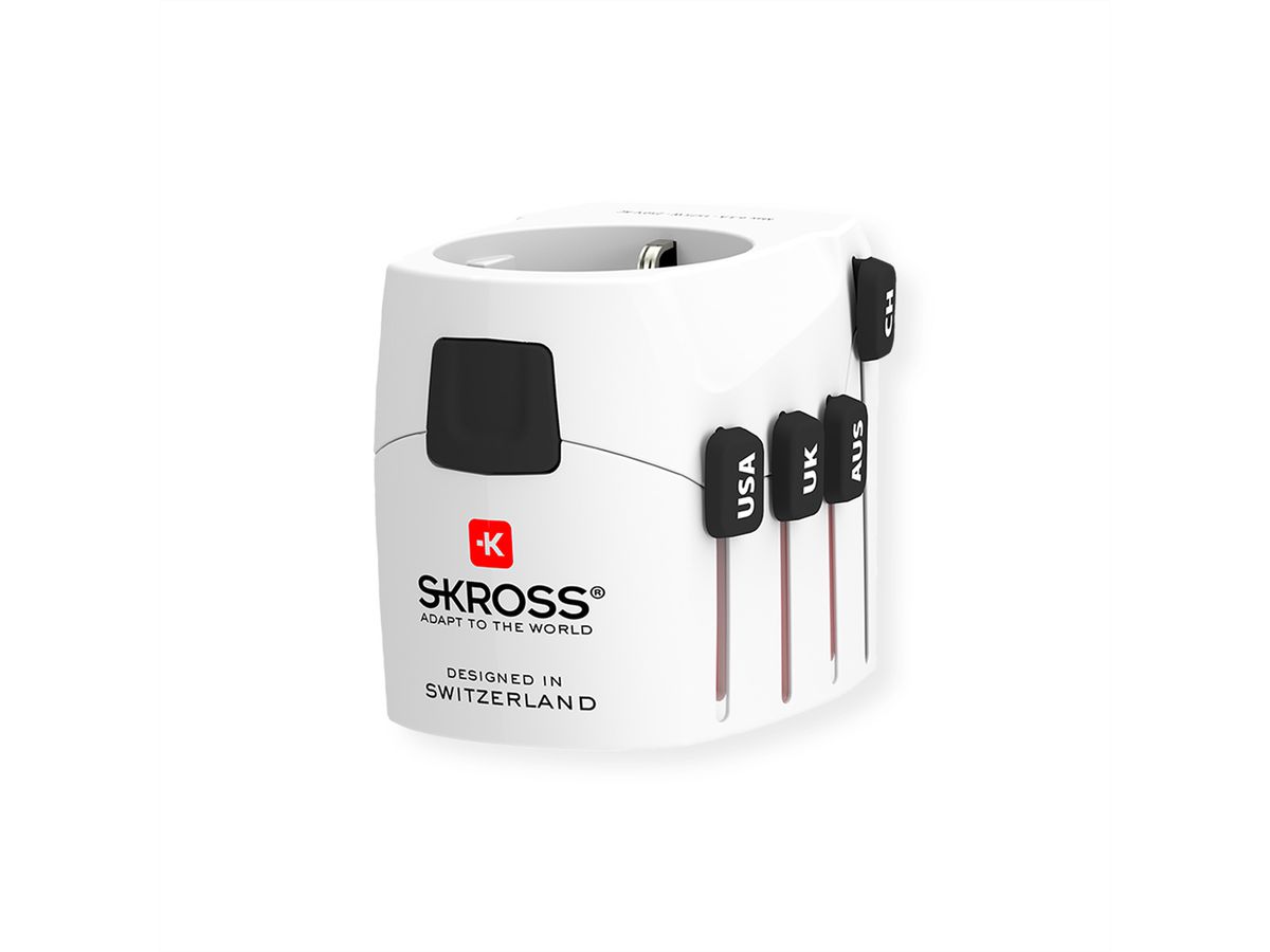 Skross PRO World & USB Universal Reiseadapter, Weltweit