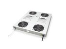 ROLINE 19-Zoll Dachlüftereinheit 4 Lüfter, Thermostat für Serverschrank grau