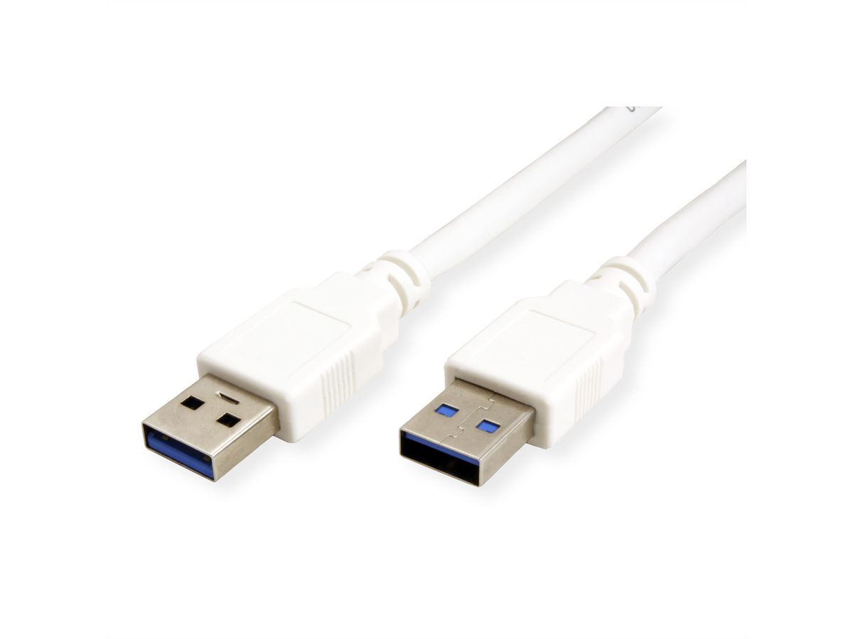 VALUE USB 3.2 Gen 1 Kabel, Typ A-A, weiß, 1,8 m