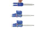 ROLINE LWL-Kabel duplex 9/125µm OS2, LC/LC, UNIBOOT, gelb, 7 m
