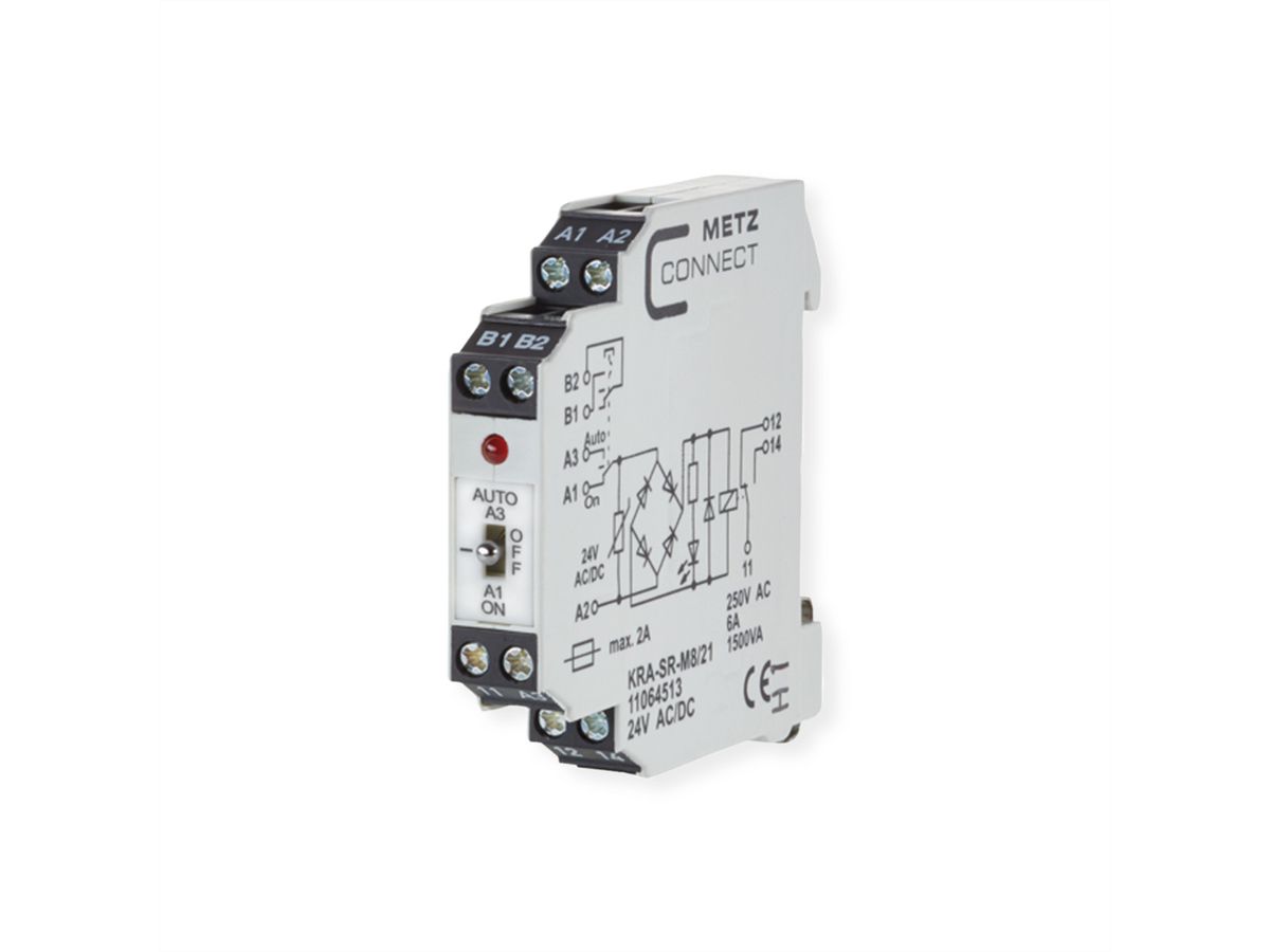 METZ CONNECT KRA-SR-M8/21, 1 Wechsler, 24 V AC/DC