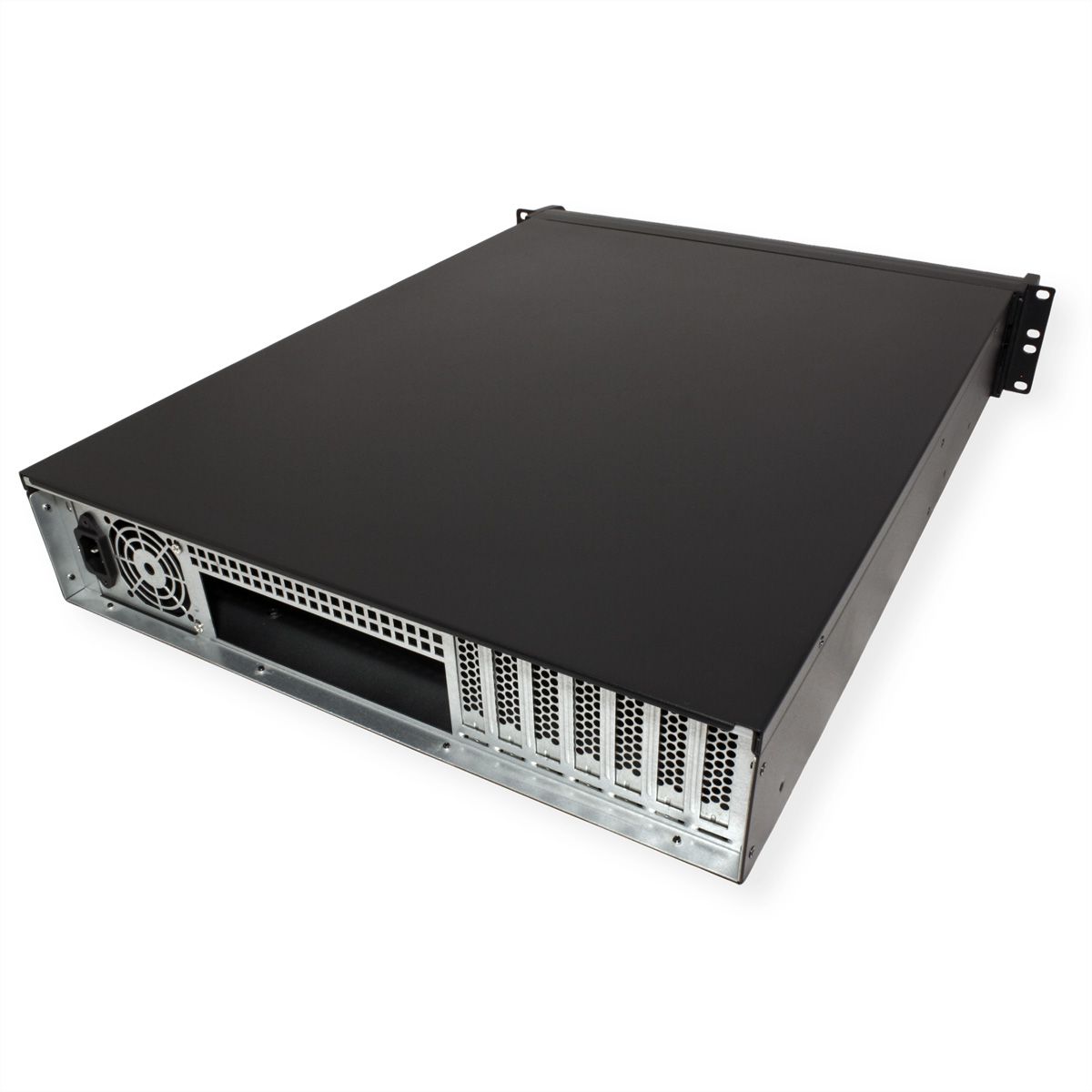 19" Servergehäuse 2U-2098-SL, 2HE, lang, schwarz