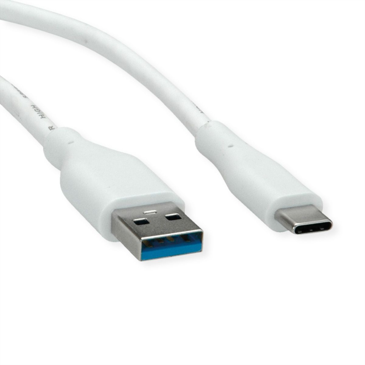 VALUE USB 3.2 Gen 1 Kabel, Typ-A-C, ST/ST, weiß, 2 m