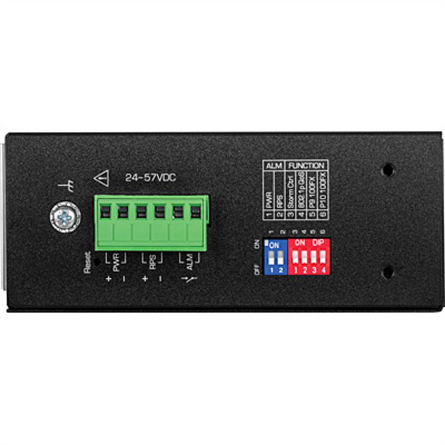 TRENDnet TI-PG102i 10-Port DIN-Rail Switch Industrial Gigabit Managed PoE+