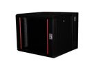 ROLINE 19-Zoll Wandgehäuse Pro 9 HE, 600x600 BxT zweiteilig schwenkbar schwarz