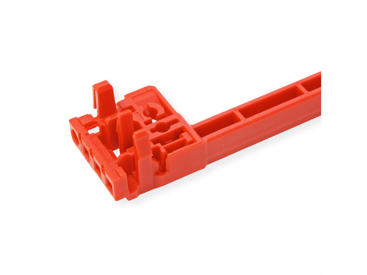 SCHROFF Führungsschiene 160 mm rot