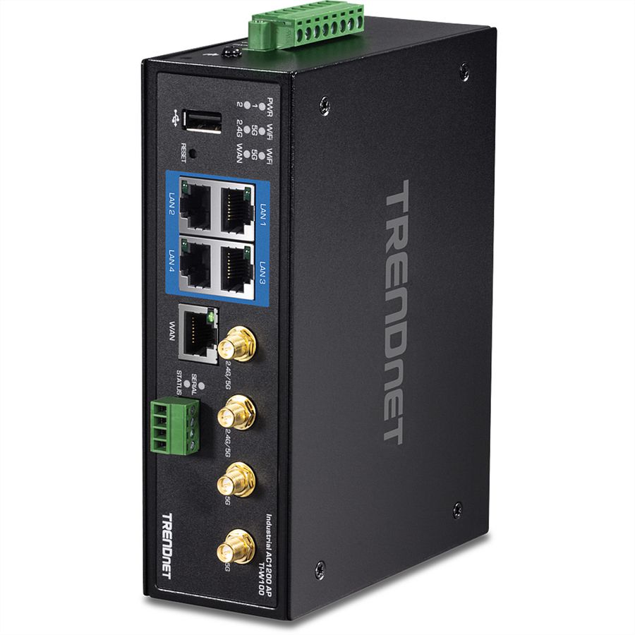 TRENDnet TI-W100 Industrial Router, Wireless AC1200