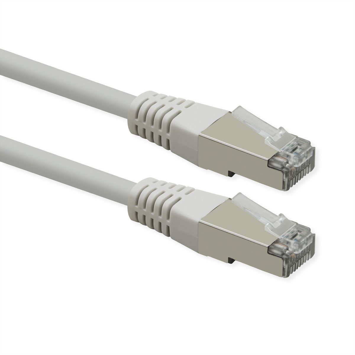 ROLINE Patchkabel Cat.6 (Class E), PoE, S/FTP (PiMF), weiß, 0,3 m