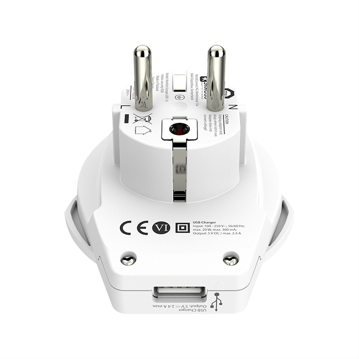 Skross World to Europe USB