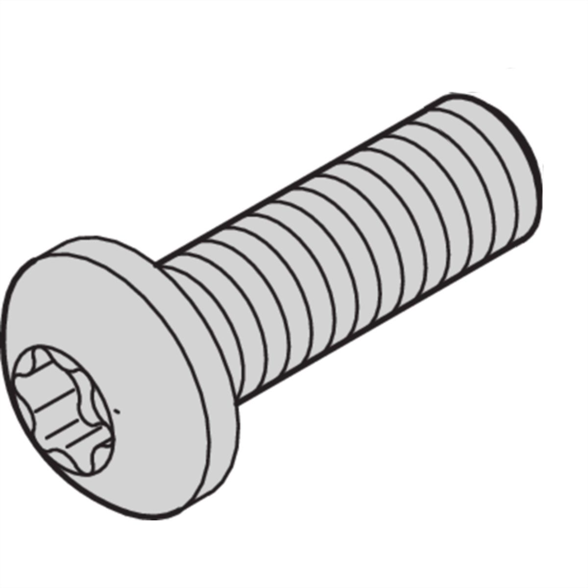 SCHROFF Torx-Linsenkopfschraube - NTS TORXSCHR M4X14 (10STK)