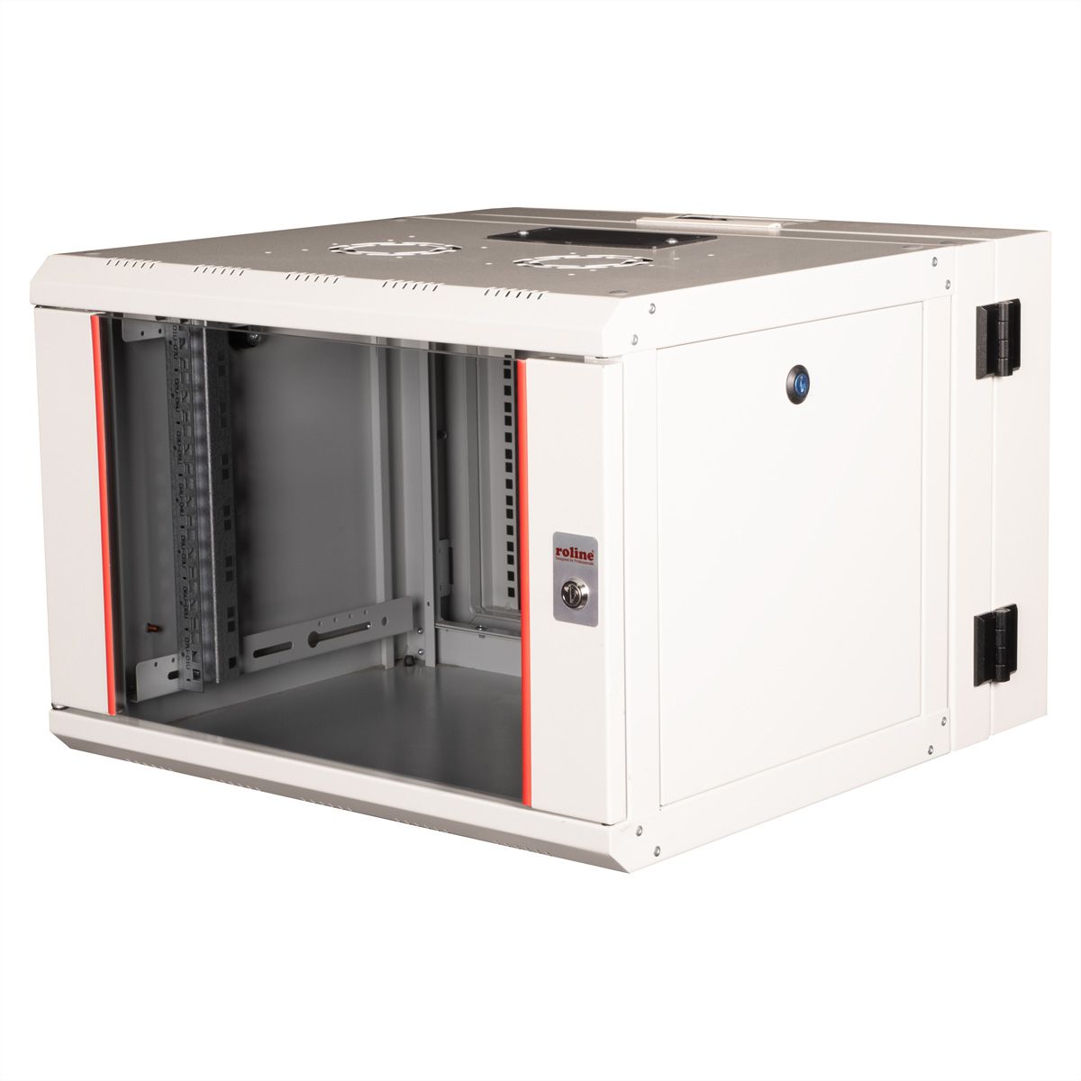 ROLINE 19-Zoll Wandgehäuse Pro 7 HE, 600x600 BxT zweiteilig schwenkbar grau